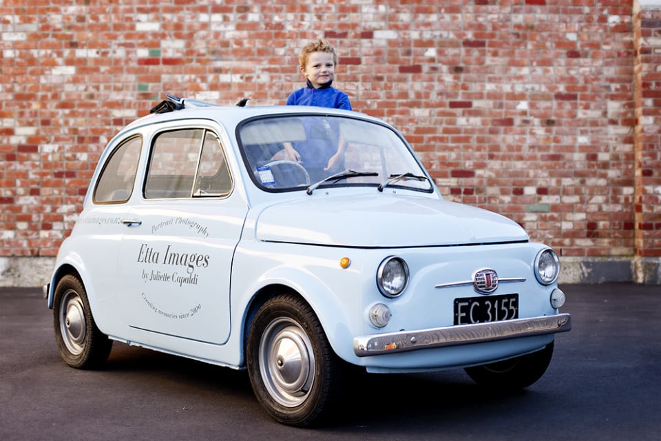 Bambina Fiat 500 1966 Family Portraits Christchurch