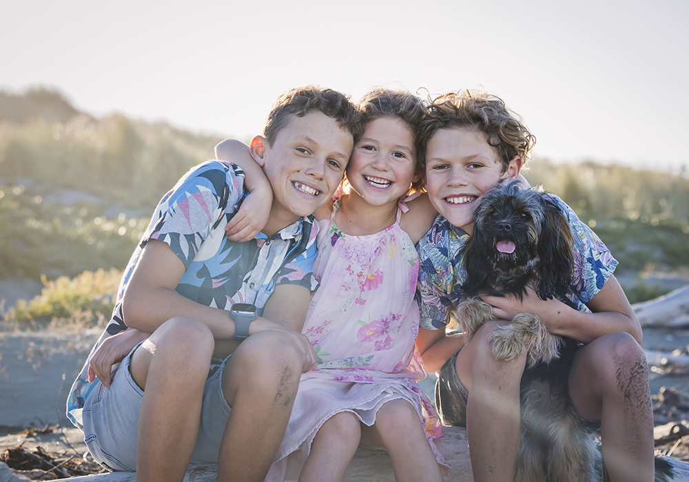 Family Portraits Christchurch, Etta Images, Dog Portraits Christchurch, dogs and children Christchurch